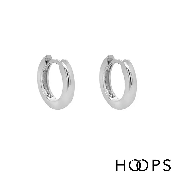 Sterling Silver Mini Ash Huggies image 0