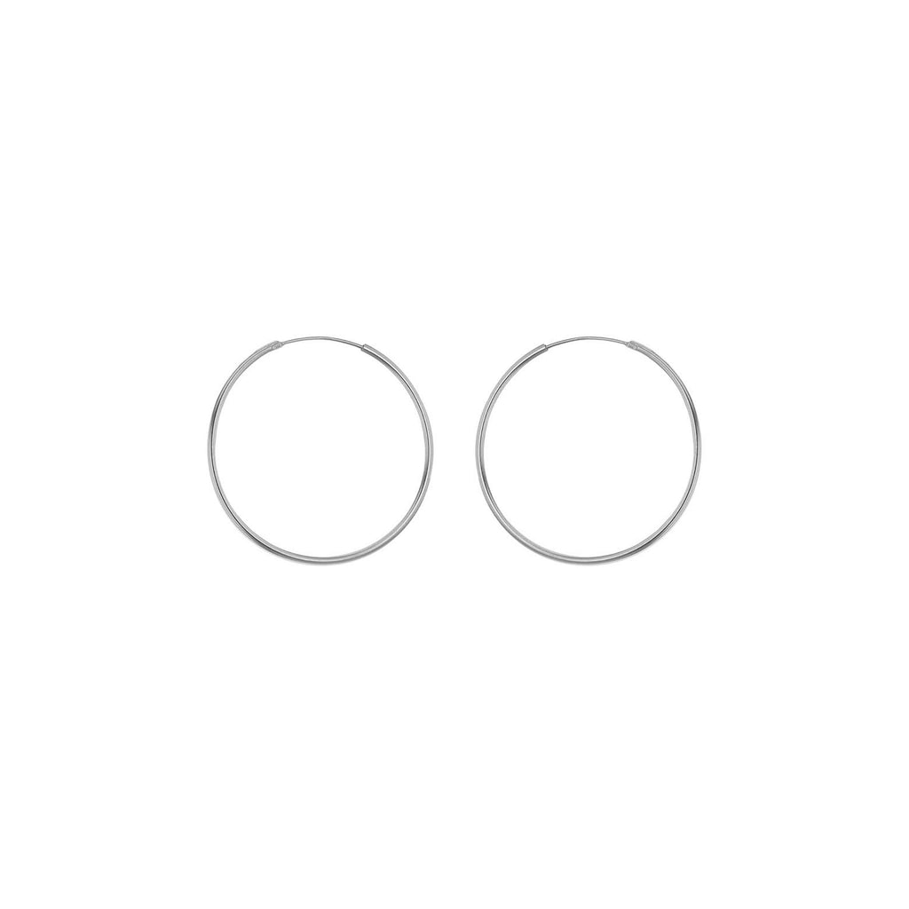 Sterling Silver 20mm Hoop Earrings image 0