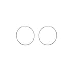 Sterling Silver 25mm Hoop Earrings image 0