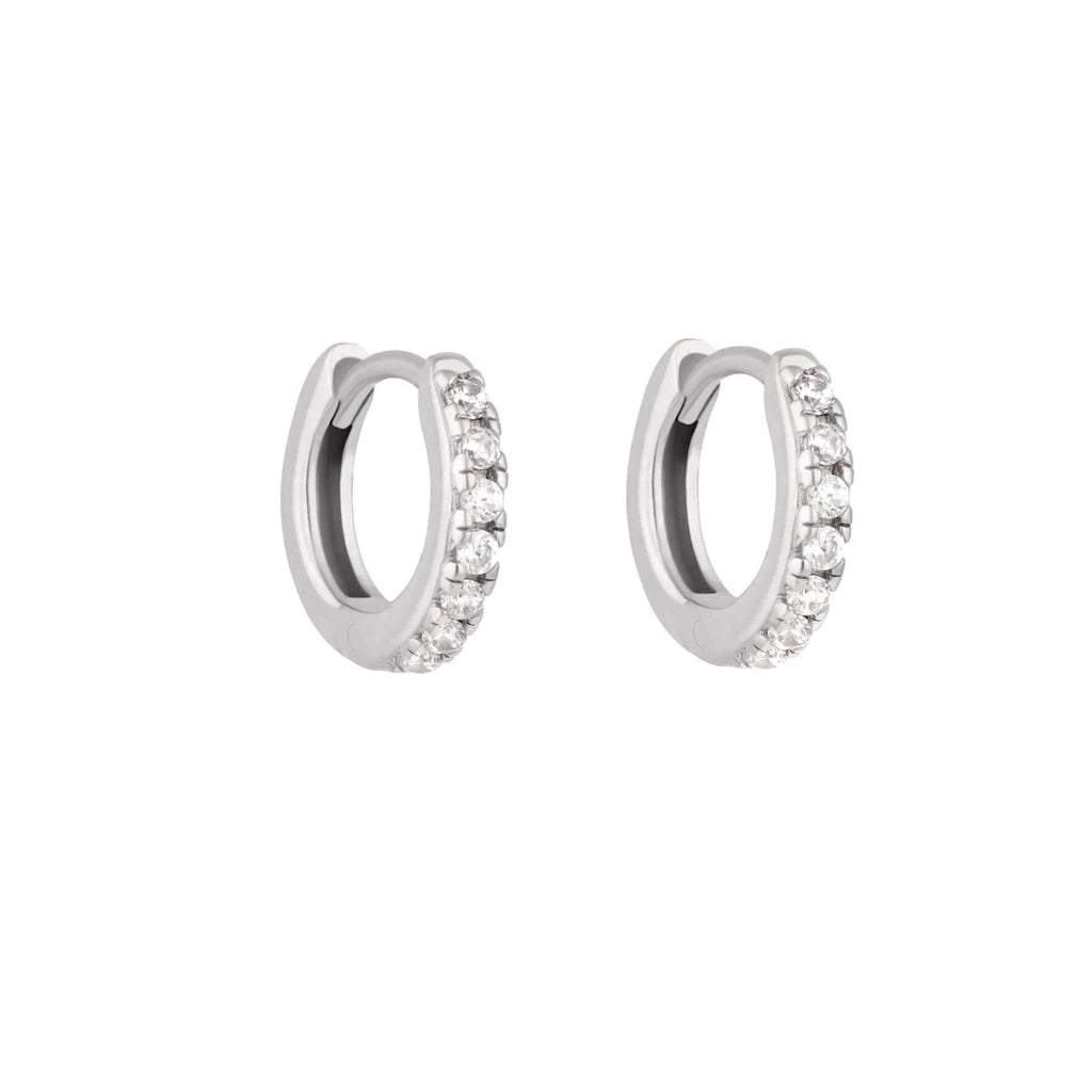 Sterling Silver Mini Stone Set Sara Huggies image 2