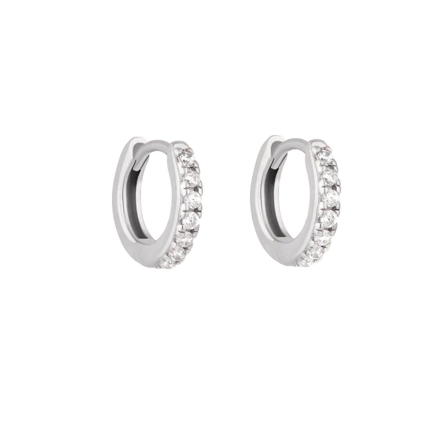 Sterling Silver Mini Stone Set Sara Huggies image 2