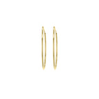Yellow Gold Vermeil 35mm Classic Hoop Earrings image 1