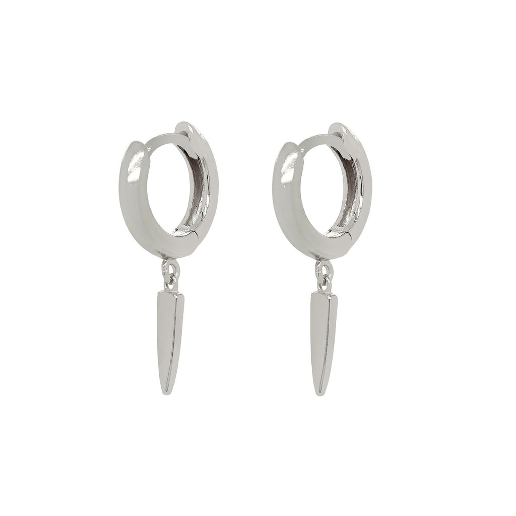 Sterling Silver Mini Drop Enya Huggies image 0