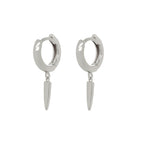 Sterling Silver Mini Drop Enya Huggies image 0