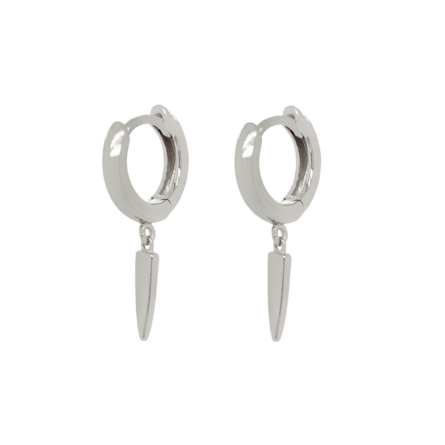 Sterling Silver Mini Drop Enya Huggies image 0