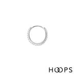 Pavé Stone Set 12mm Eternity Ring Clicker Hoop image 1