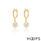 Yellow Gold Vermeil Bello Drop Hoops image 0