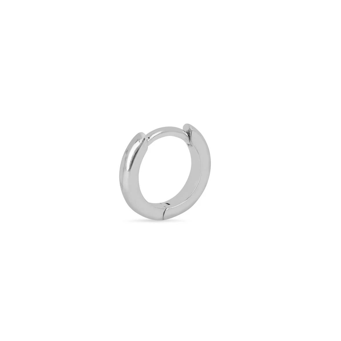 Sterling Silver 9mm Clicker Hoop Earring image 0