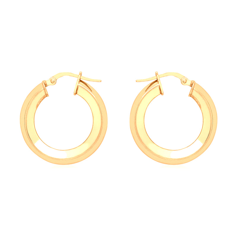 9ct Yellow Gold 22mm Hoop Earrings image 0