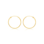 Yellow Gold Vermeil 20mm Thin Hoops image 0