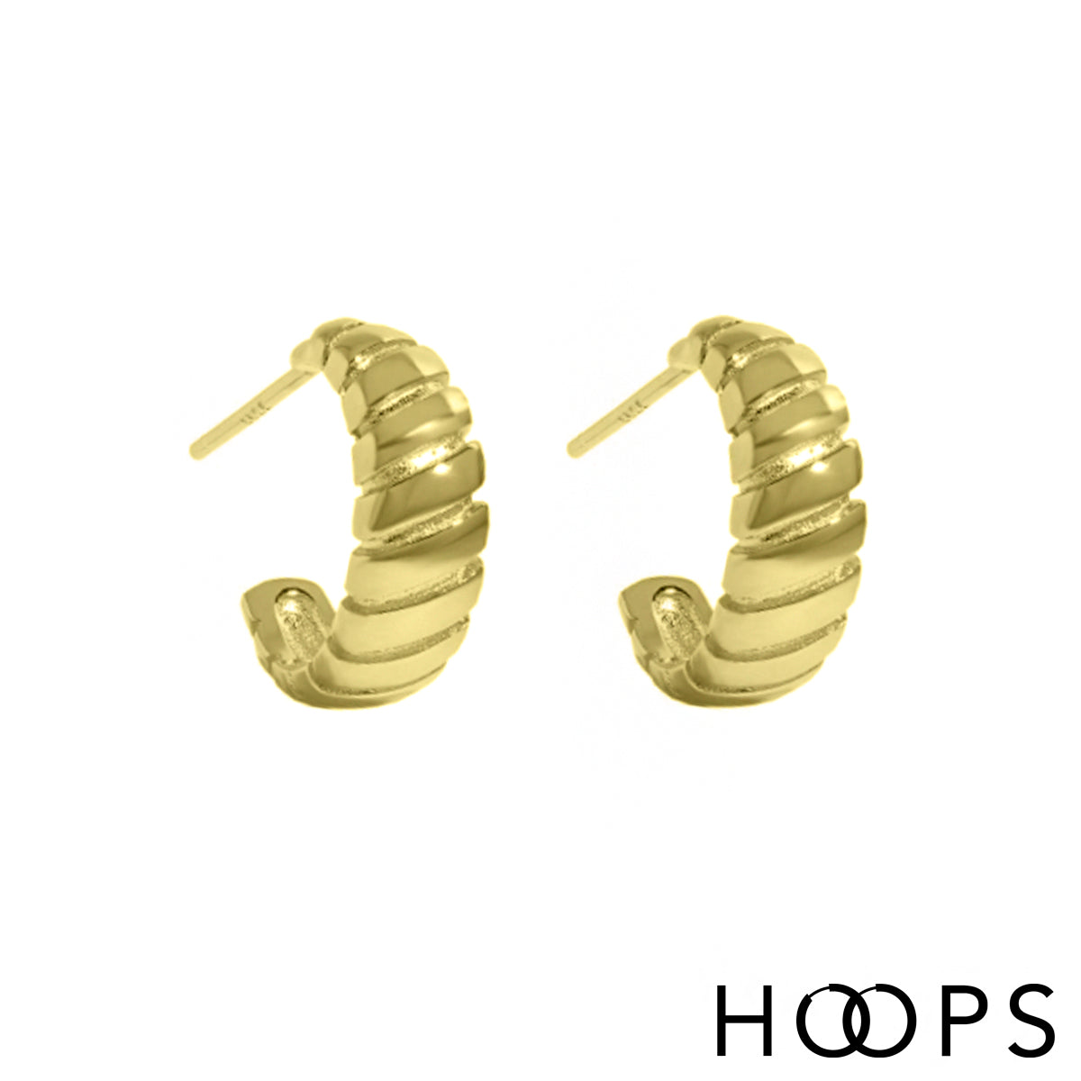 Yellow Gold Vermeil Michelle Hoops image 1