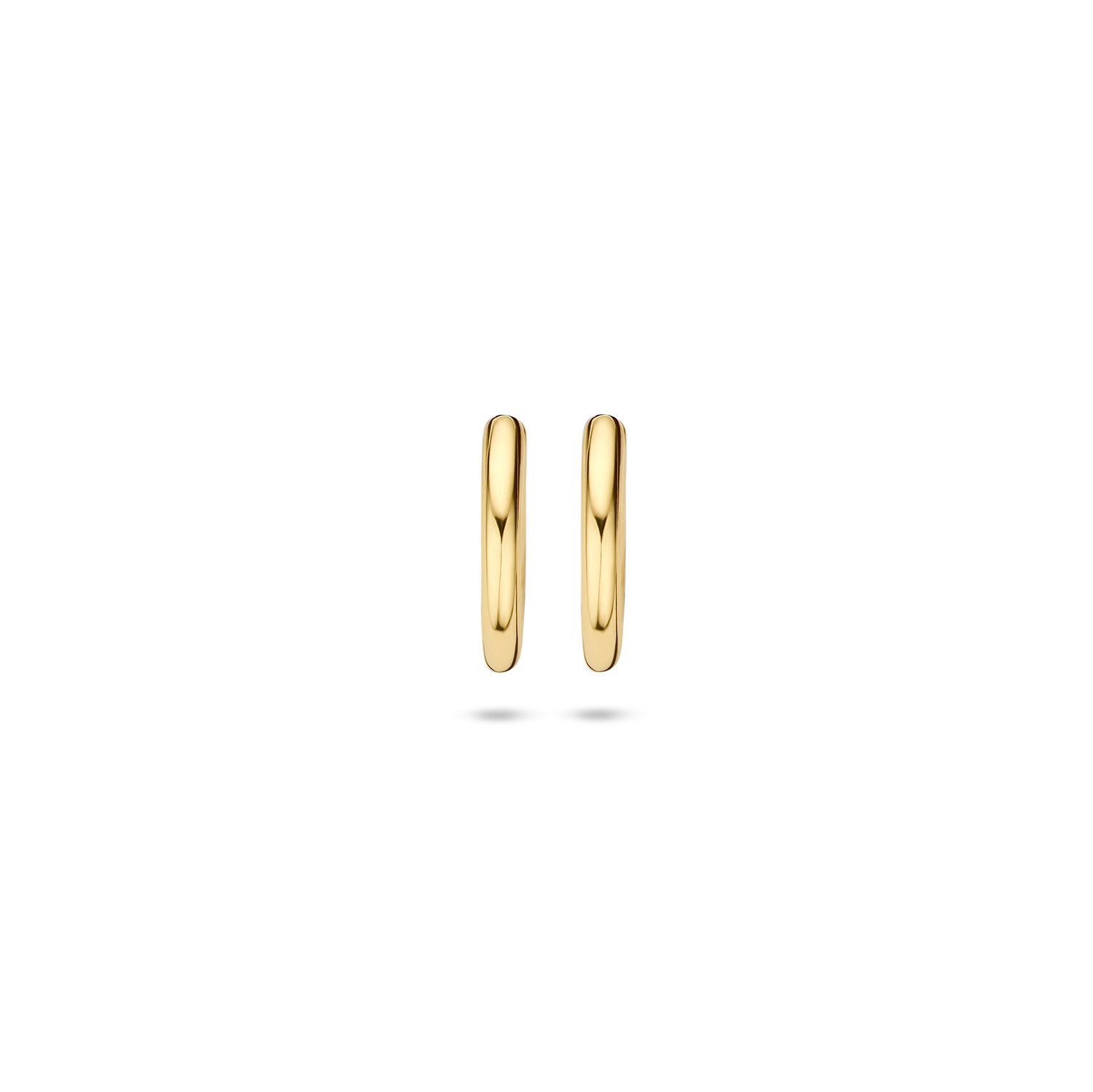 14ct Yellow Gold 10mm Huggie Earrings image 2