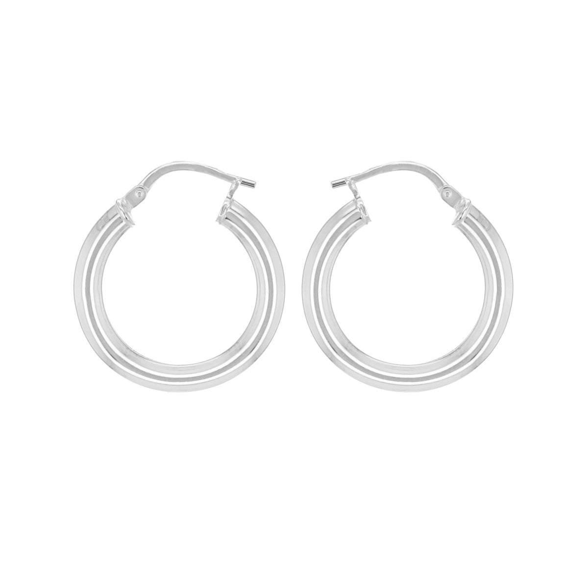 Sterling Silver 21mm Creole Earrings image 0