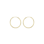 Yellow Gold Vermeil 16mm Classic Hoop Earrings image 0