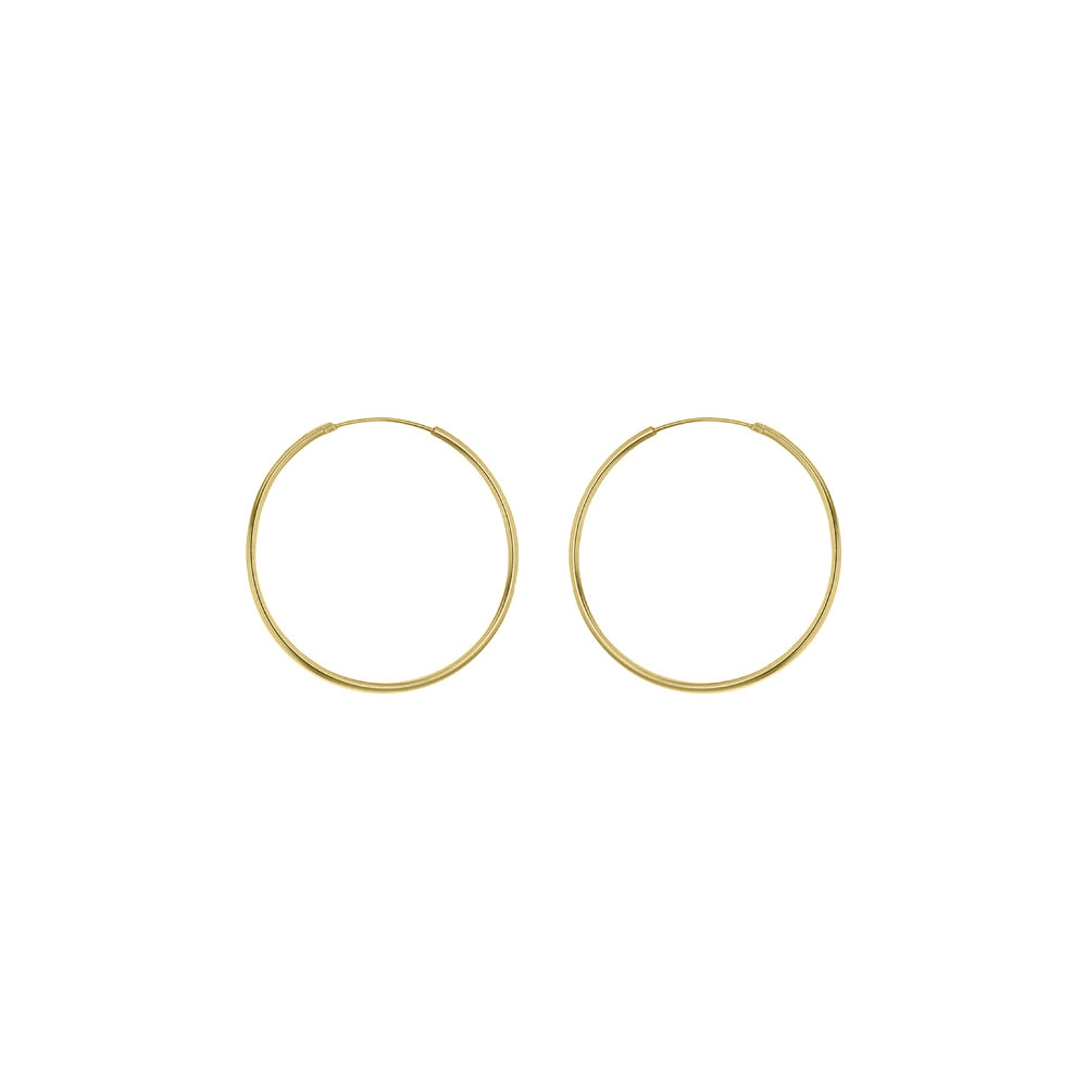 Yellow Gold Vermeil 16mm Classic Hoop Earrings image 0