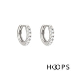 Sterling Silver Mini Stone Set Sara Huggies image 0