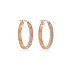 Rose Gold Vermeil 25mm Star Dust Earrings image 0