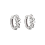 Sterling Silver Mini Cluster Rhea Huggies image 1