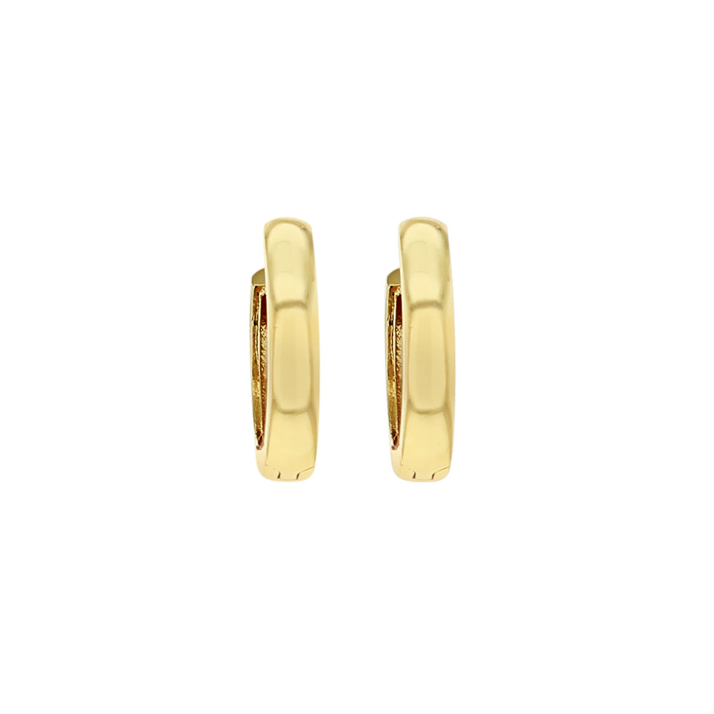 9ct Yellow Gold 11mm Huggy Earrings image 2