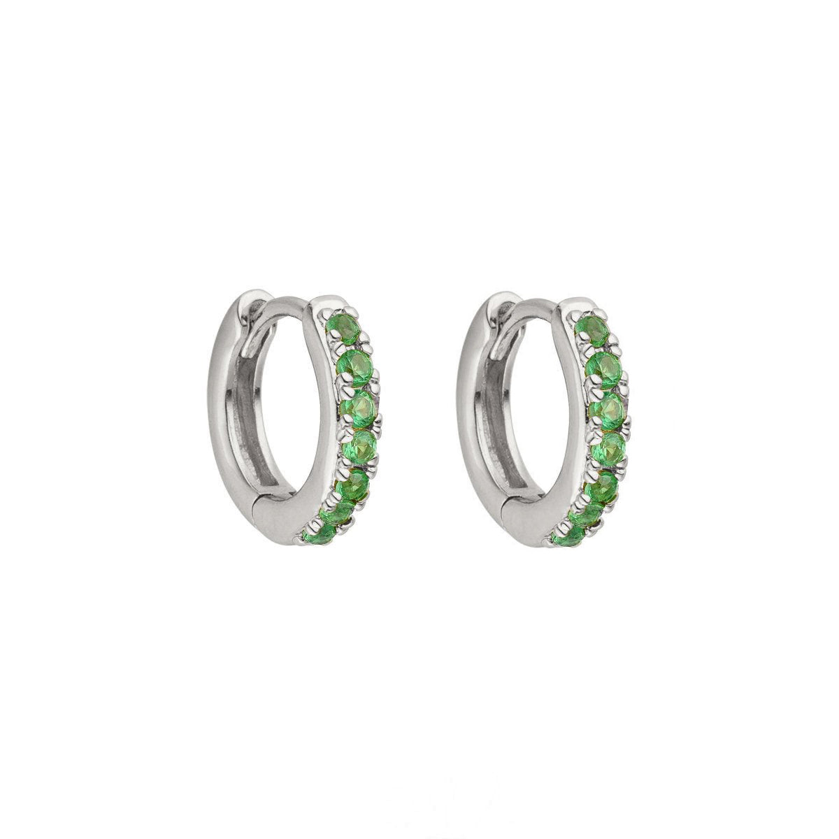 Sterling Silver Mini Cara Huggies image 0