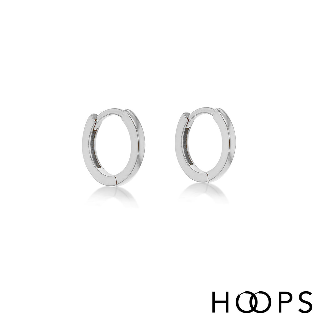 Sterling Silver 12mm Slim Everday Huggies image 0
