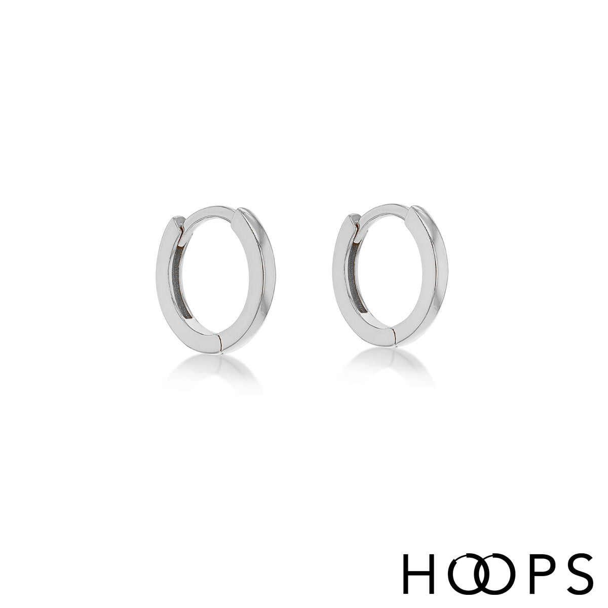 Sterling Silver 12mm Slim Everday Huggies image 0