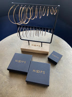 Sterling Silver Triple Row Hoops image 2