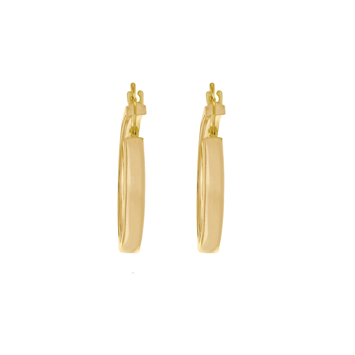 18ct Yellow Gold Luxury 20mm / 3mm Creole Hoops image 1