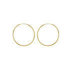 Yellow Gold Vermeil 35mm Classic Hoop Earrings image 0