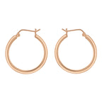 Rose Gold Vermeil 30mm Hoop Earrings image 0