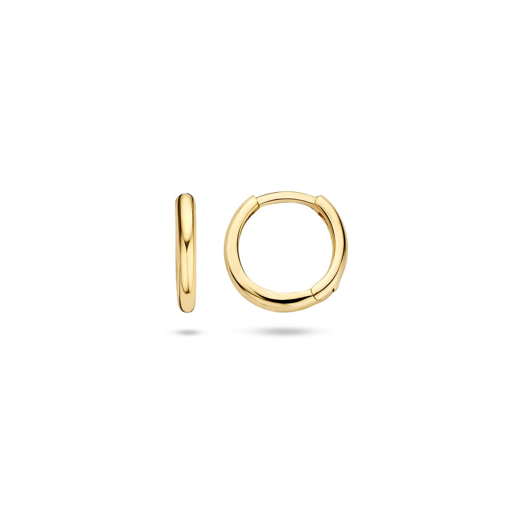 14ct Yellow Gold 11.3mm Huggie Earrings image 0