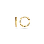 14ct Yellow Gold 11.3mm Huggie Earrings image 0