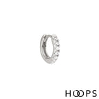 Sterling Silver 10mm Sara Huggies Hoop Earring image 0