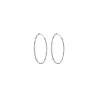Sterling Silver 25mm Hoop Earrings image 1