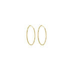 Yellow Gold Vermeil 16mm Classic Hoop Earrings image 2