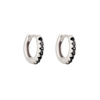 Sterling Silver Mini Stone Set Lana Huggies image 1