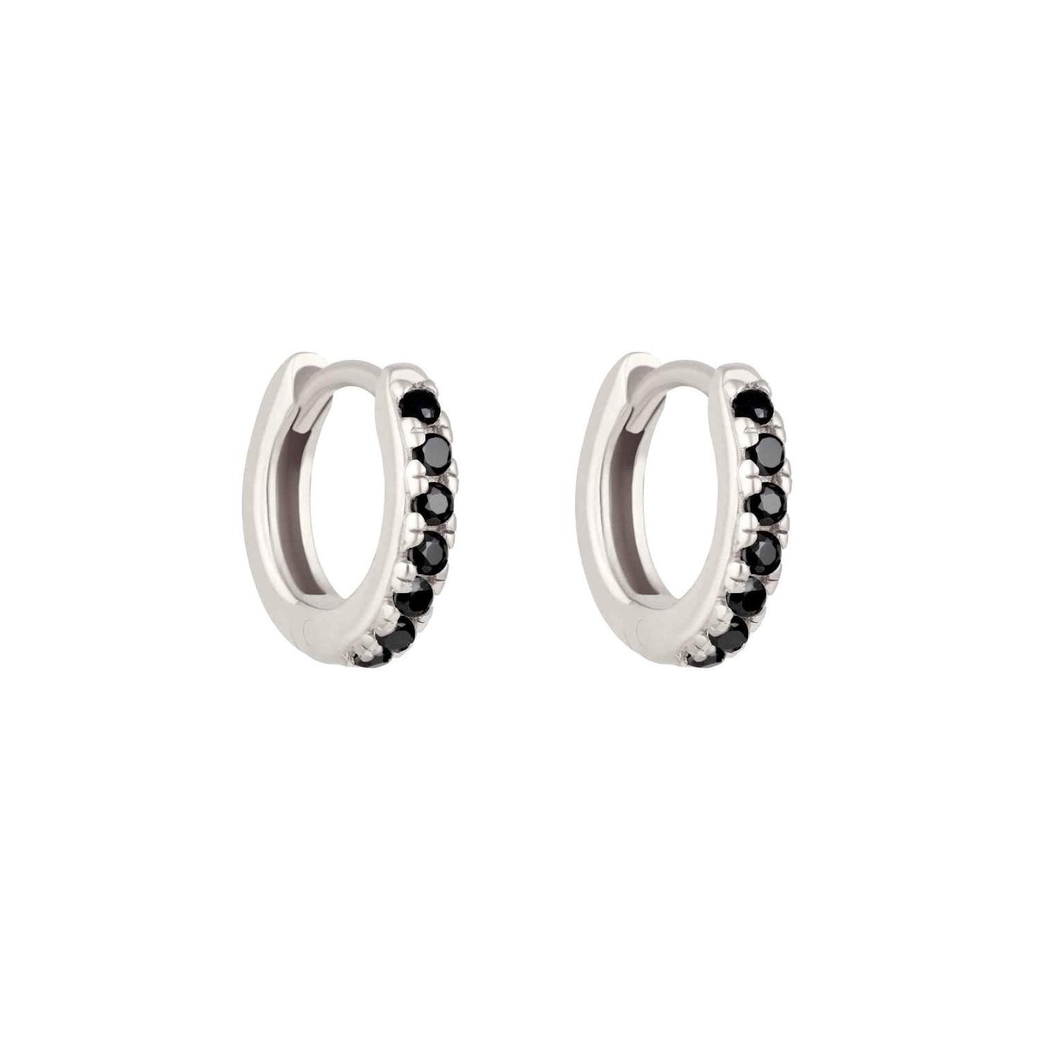 Sterling Silver Mini Stone Set Lana Huggies image 1