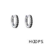 Sterling Silver Mini Stone Set Lana Huggies image 0