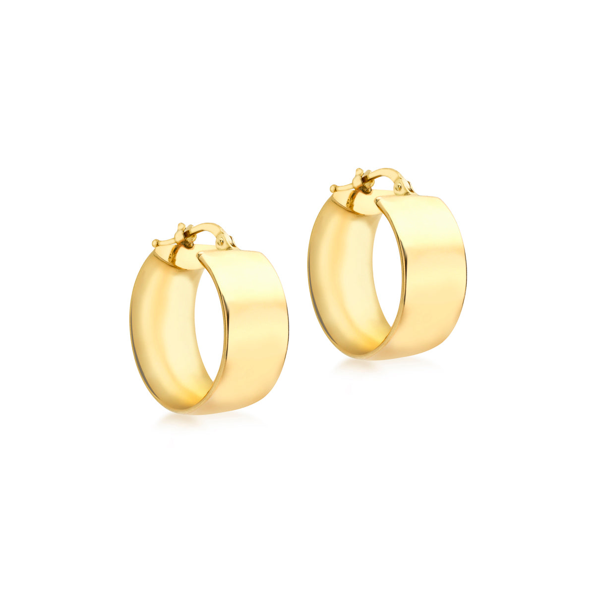 18ct Yellow Gold Luxury 19mm Hoops image 0
