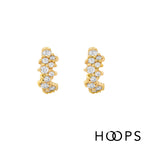 Yellow Gold Mini Cluster Rhea Huggies image 1