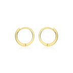 9ct Yellow Gold 11mm Huggy Earrings image 0