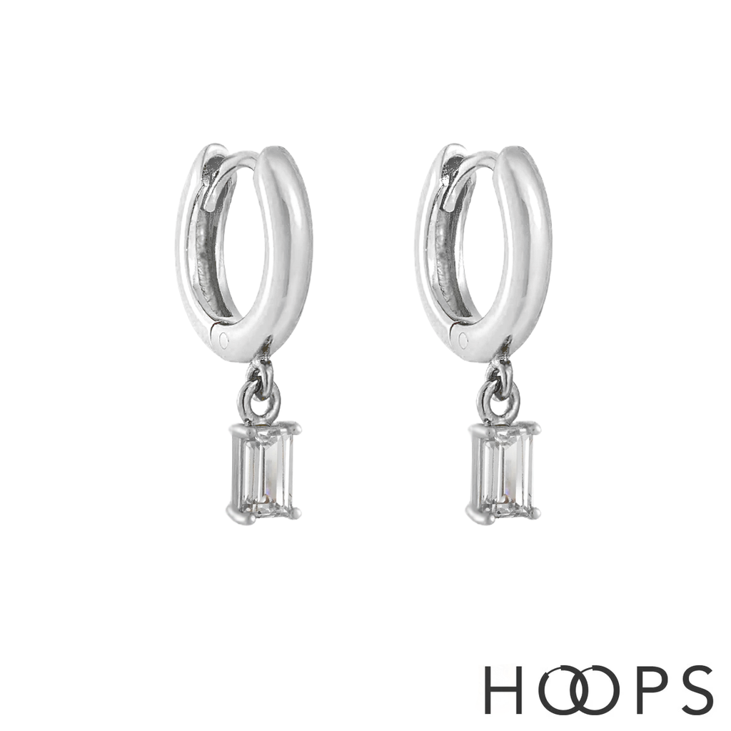 Sterling Silver Esme Drop Huggies image 1