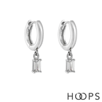 Sterling Silver Esme Drop Huggies image 1