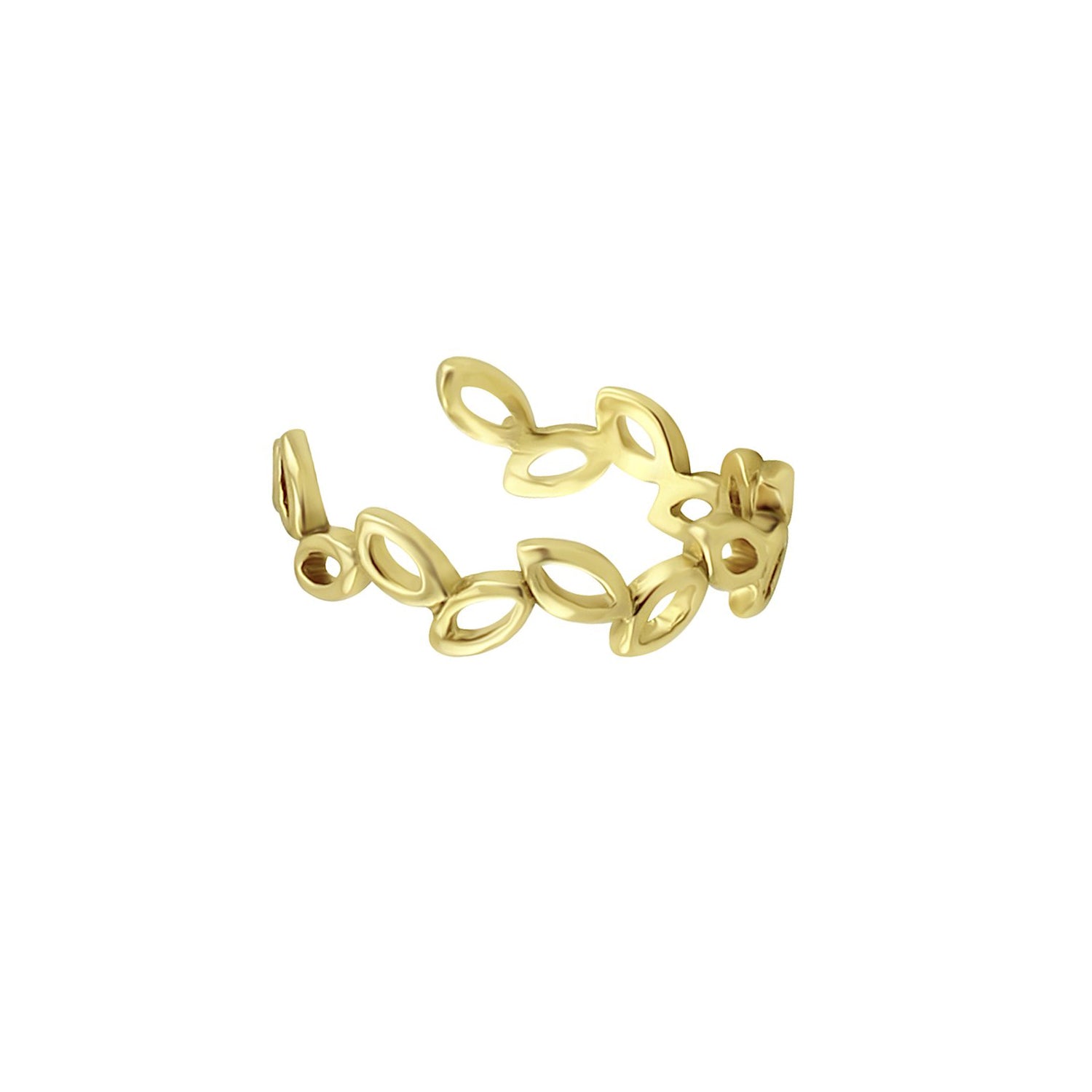 Gold Vermeil Willow 13mm Ear Cuff (Conch Area) image 0
