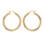 Gold Vermeil 30mm Twist Classic Hoops image 0