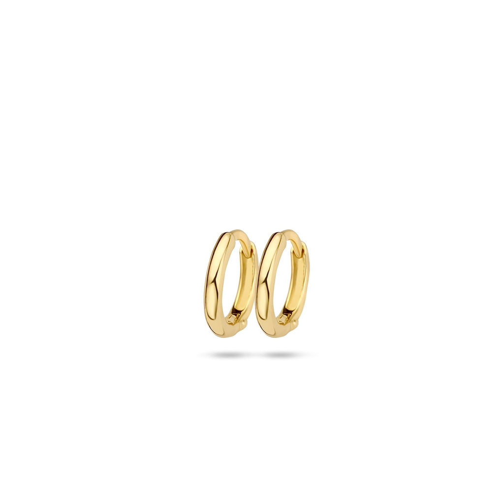 14ct Yellow Gold 9.6mm Huggie Earrings image 2