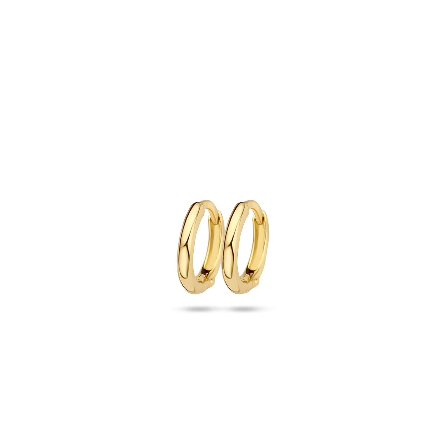 14ct Yellow Gold 9.6mm Huggie Earrings image 2