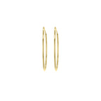 Yellow Gold Vermeil 35mm Classic Hoop Earrings image 1