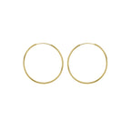 Yellow Gold Vermeil 35mm Classic Hoop Earrings image 0