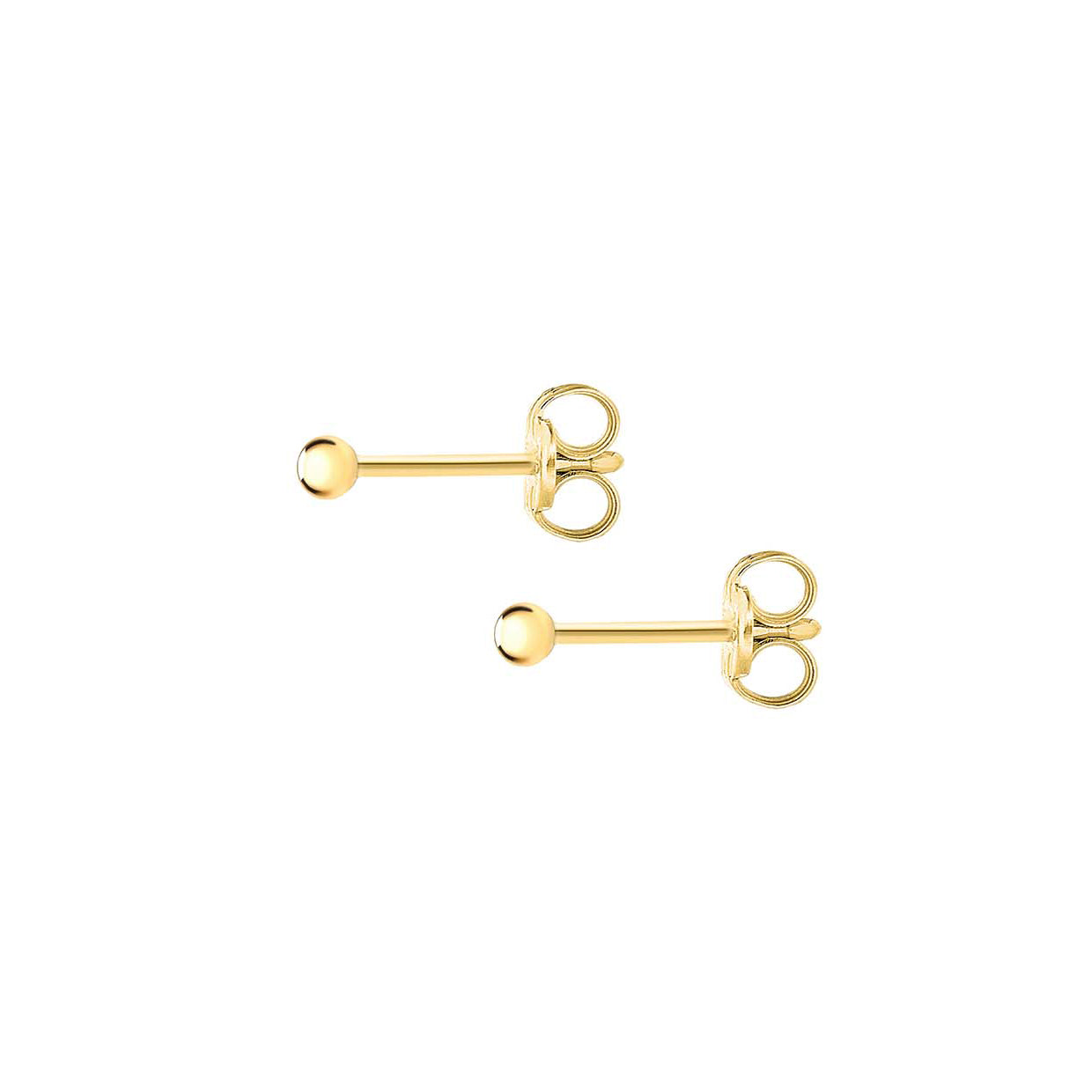 9ct Yellow Gold 2mm Polished Ball Stud Earrings image 1